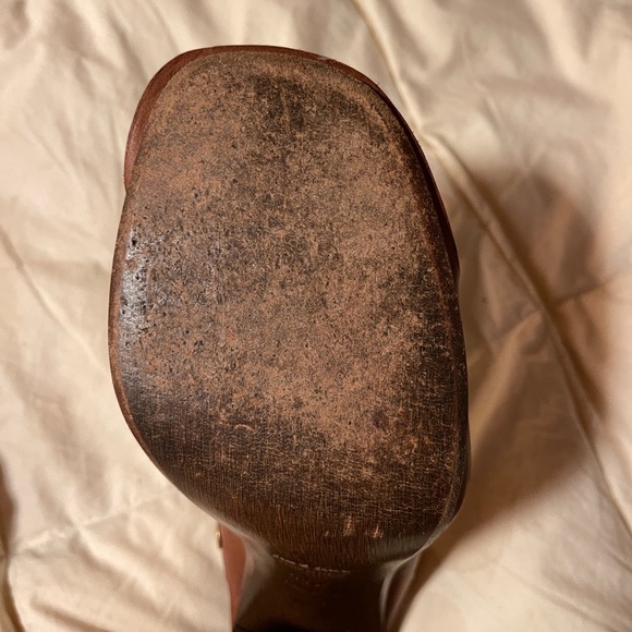 Vintage Miu Miu rope sandals with wood stacked heal. - Picture 7 of 11